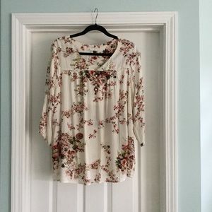 Skies are blue blouse 1X